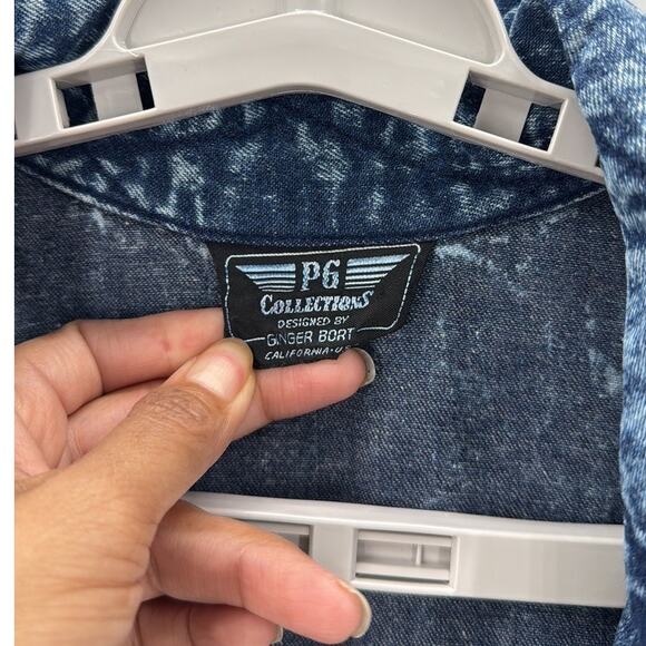 1980s Vintage Acid Washed Jean Duster from PG Collections western NFR streetwear - Picture 9 of 9